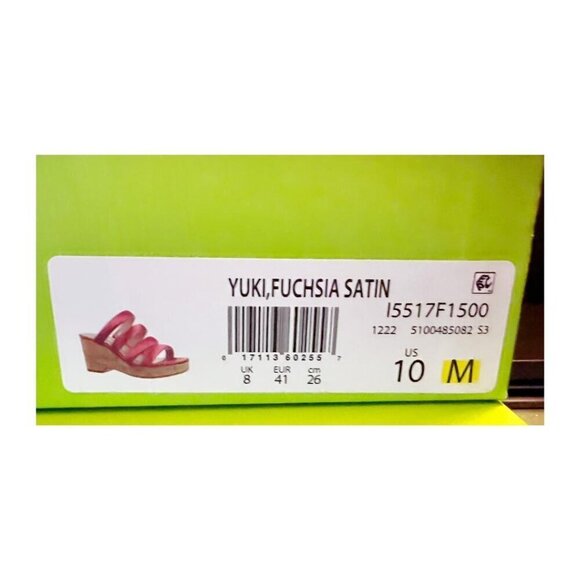 Sam Edelman Womens Red Satin Strappy Open Toe Cork Wedge Sandals Sz 10 M New - Picture 8 of 15